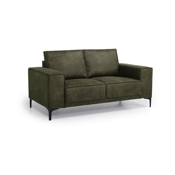 Zielona sofa z imitacji skóry 164 cm Copenhagen – Scandic-image-2