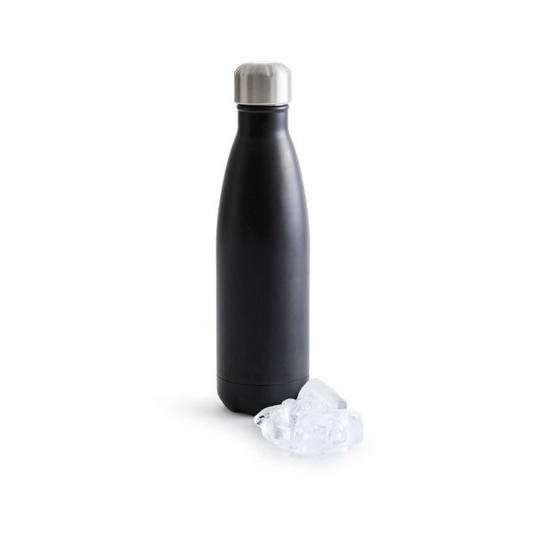 Czarna butelka termiczna ze stali nierdzewnej Sagaform Hot&Cold, 500 ml-image-1