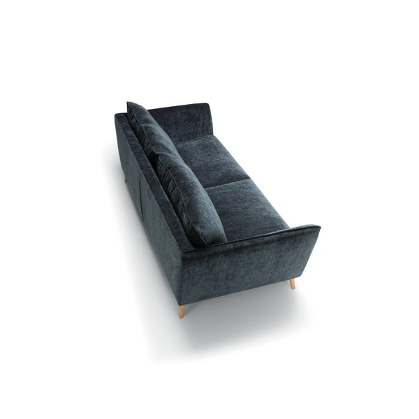 Niebieska aksamitna sofa 227 cm Stella – Sits-image-4