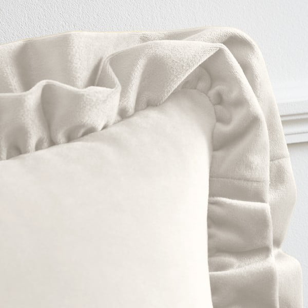 Aksamitna poduszka dekoracyjna 43x43 cm Velvet Double Frill – Catherine Lansfield-image-2