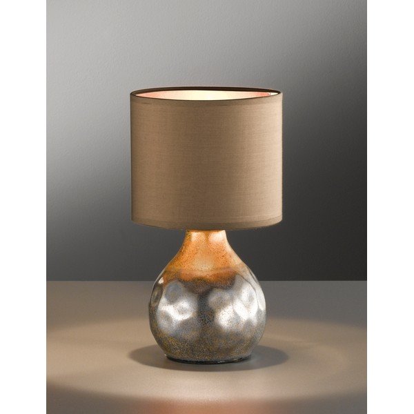 Brązowa lampa stołowa Fischer & Honsel Bollo-image-3