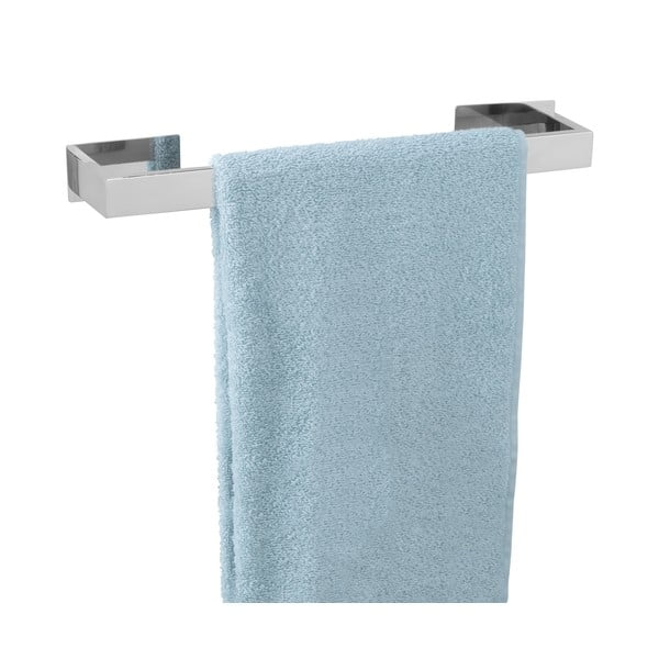 Samoprzylepny wieszak na ręczniki ze stali nierdzewnej w kolorze srebra z połyskiem Genova – Wenko-image-4