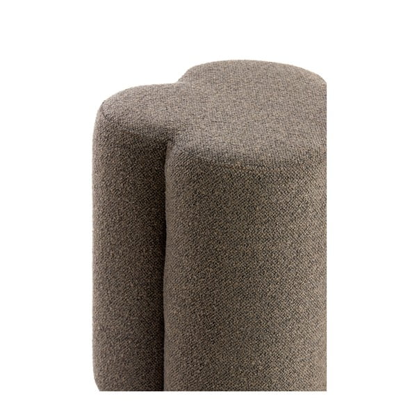 Brązowy puf z materiału bouclé Nalani – Light & Living-image-3