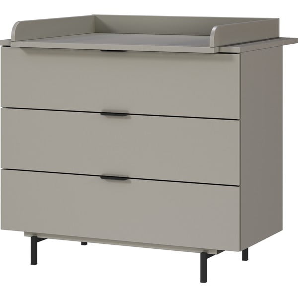 Szara komoda dziecięca z przewijakiem 105x102x54 cm Tomino – Germania