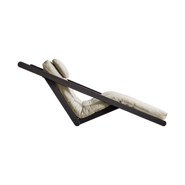 Szezlong rozkładany z beżowym pokryciem Karup Design Figo Black/Beige-image-4