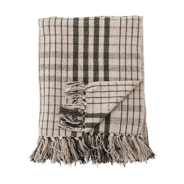 Koc z wiskozy 130x160 cm Fryd − Bloomingville-image-3