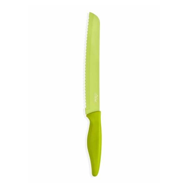 Zielony nóż do pieczywa The Mia, dł. 20 cm