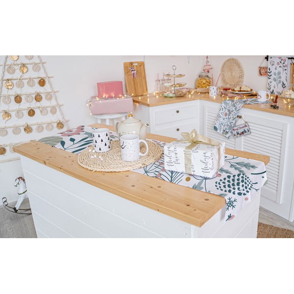 Świąteczny bawełniany bieżnik 140x40 cm Pastel Christmas – Butter Kings-image-1