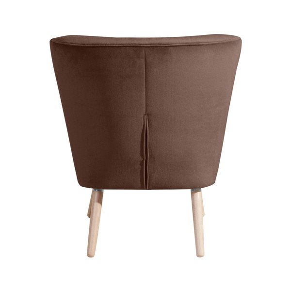 Brązowy fotel Max Winzer Neele Velvet-image-1