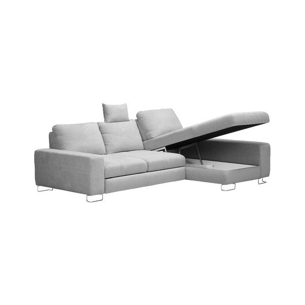 Jasnoszary rozkładany narożnik prawostronny Windsor & Co Sofas Alpha-image-3