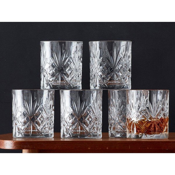 Szklanki zestaw 6 szt. do whiskey 310 ml Melodia – Lyngby Glas-image-4