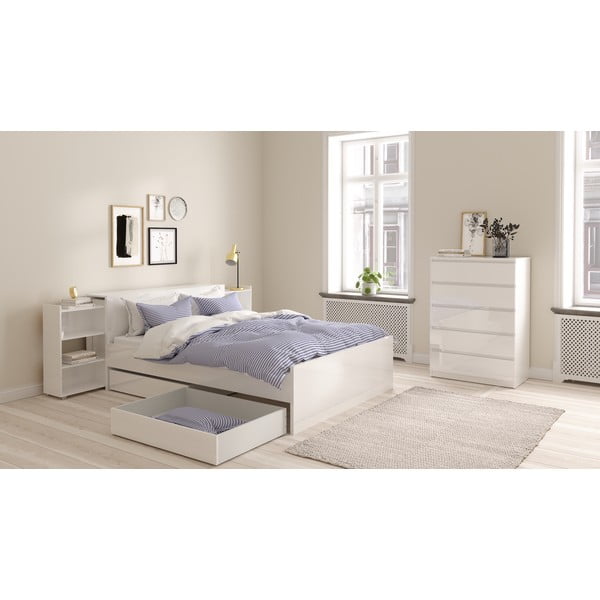 Biały zagłówek 145x80 cm Naia – Tvilum-image-1