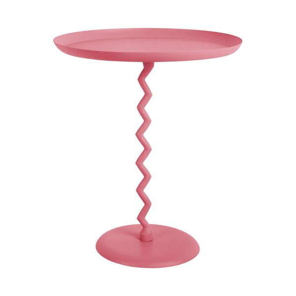 Metalowy okrągły stolik ø 44 cm Zig Zag – Leitmotiv