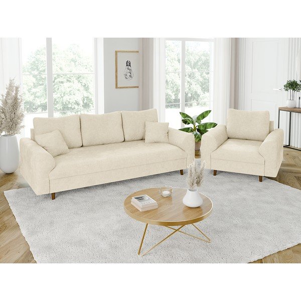 Beżowa sofa 210 cm Ariella – Ropez-image-4