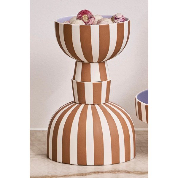 Brązowa kamionkowa miska do serwowania Toppu – OYOY Living Design-image-1