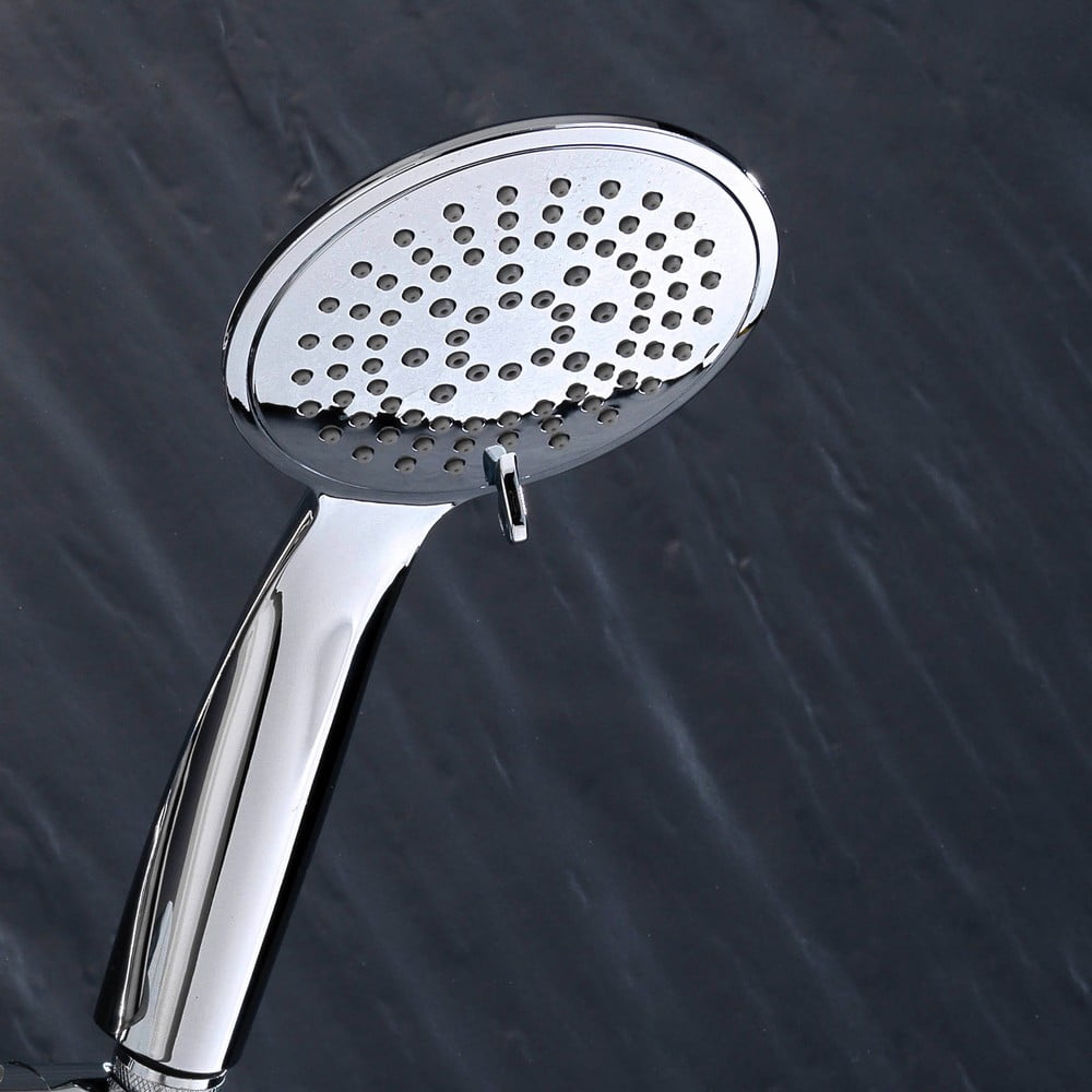 Plastikowy zestaw prysznicowy w kolorze matowego srebra ze słuchawką prysznicową 70 cm Hydro – douceur d'intérieur (zdjęcie 8)