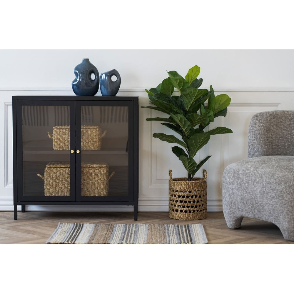 Czarna metalowa witryna 80x80 cm Dalby – House Nordic (zdjęcie 5)