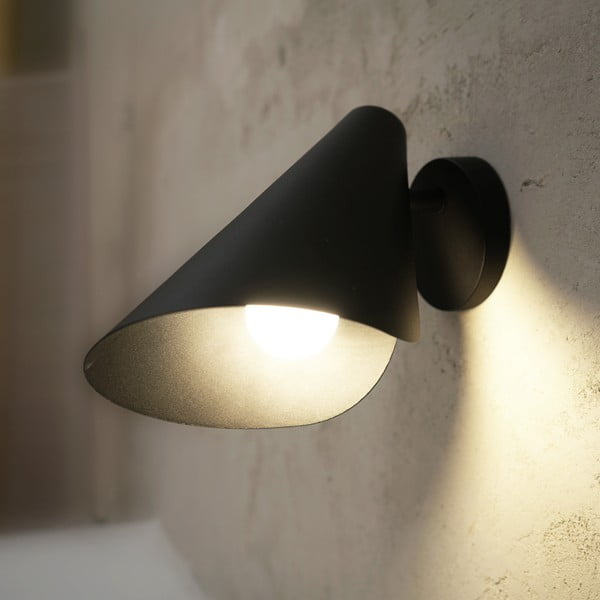 Czarny kinkiet SULION Lisboa, wys. 16 cm-image-1