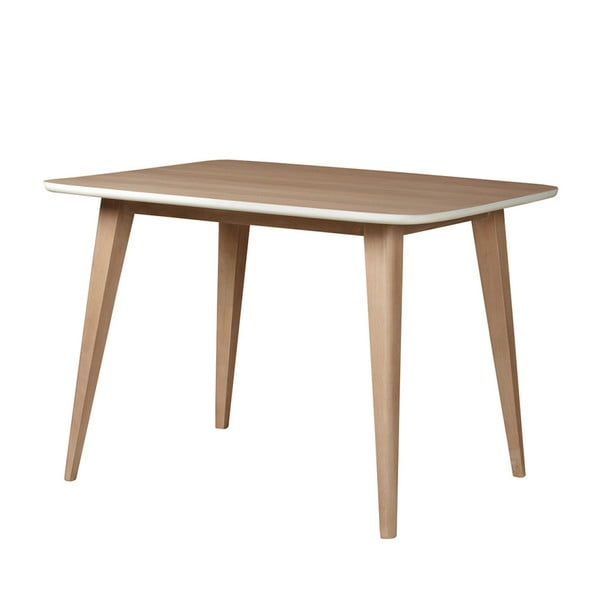 Stół z litego drewna mango Woodjam Play Light, 110 cm