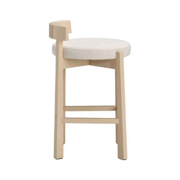 Beżowy tapicerowany hoker (wysokość siedziska 66 cm) Hugg – Ellos Home-image-3