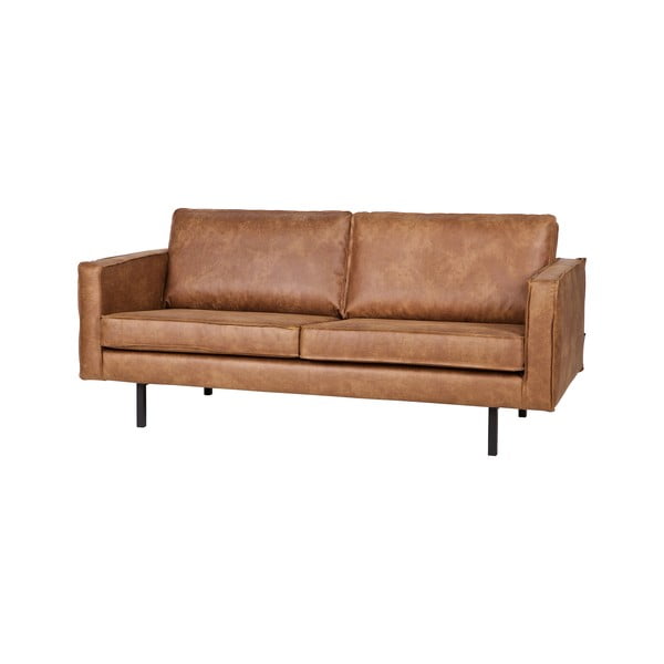Brązowa sofa z imitacji skóry 190 cm Rodeo – WOOOD-image-2