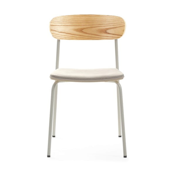 Beżowo-naturalne krzesła zestaw 2 szt. Adriana – Marckeric-image-2