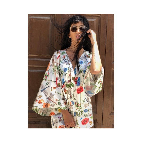 Letnie damskie kimono Madre Selva Insects-image-3