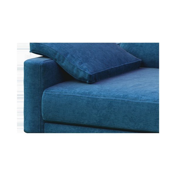 Niebieska sofa 3-osobowa z drewnianymi nogami MESONICA Musso Regular-image-3