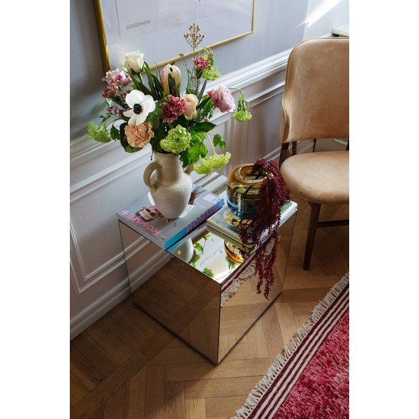 Szklany stolik 45,5x45,5 cm Cube – Ellos Home-image-3