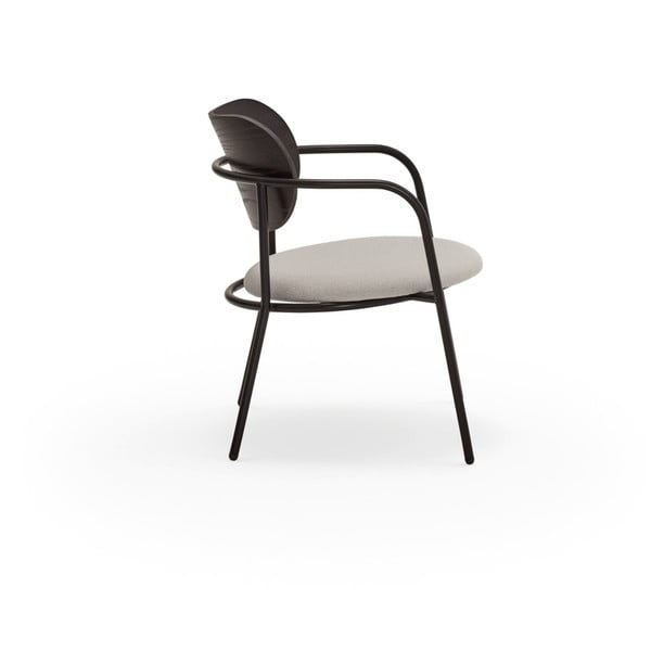 Czarno-szary fotel w dekorze jesionu Eclipse – Teulat-image-3