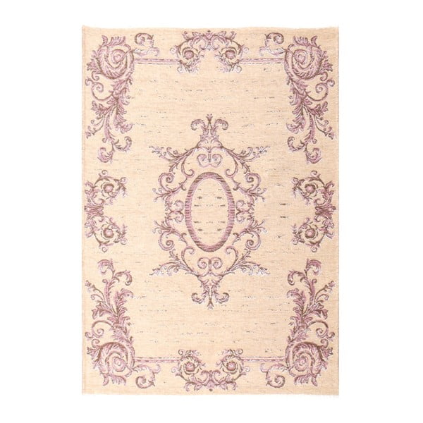 Beżowo-różowy dywan dwustronny dywan Vitaus Ally, 77x200 cm