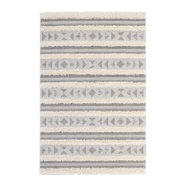 Szary dywan Mint Rugs Handira Tribal Stripes, 230x155 cm