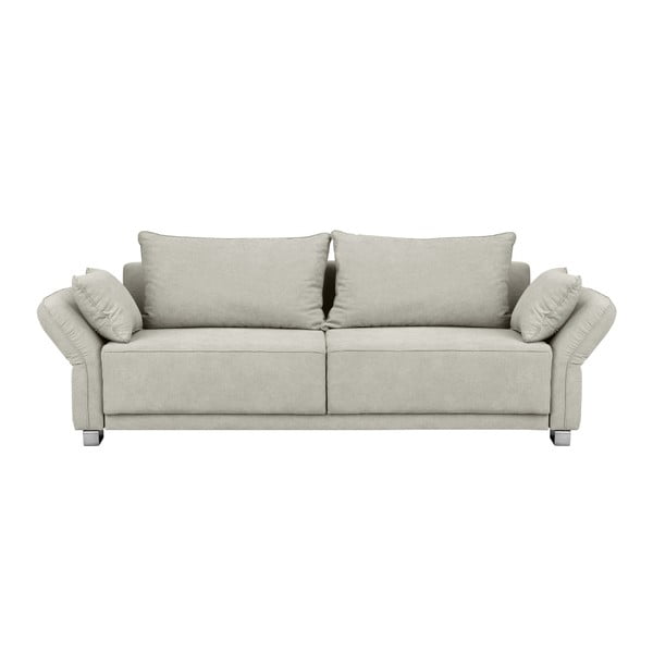 Beżowa sofa rozkładana ze schowkiem Windsor & Co Sofas Casiopeia, 245 cm