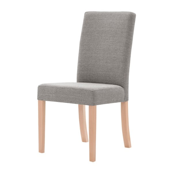 Szarobrązowe krzesło z brązowymi nogami Ted Lapidus Maison Tonka