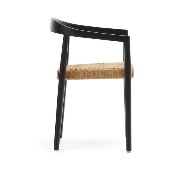 Czarne drewniane krzesła ogrodowe zestaw 4 szt. Ydalia – Kave Home-image-2