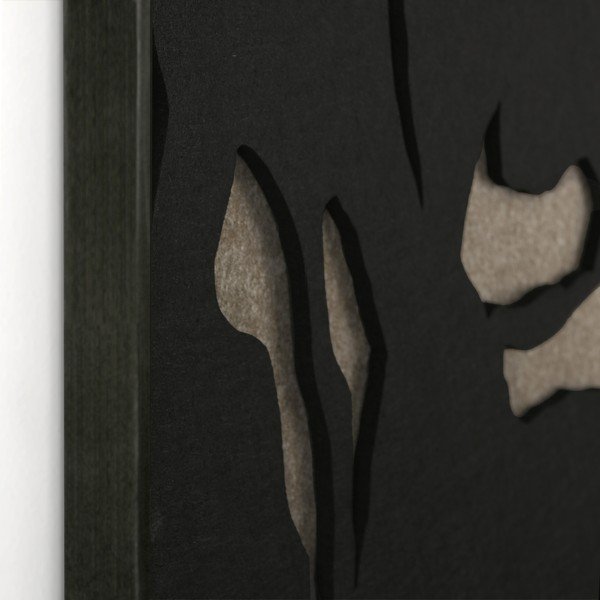 Obraz 3D z ramą w zestawie/akustyczny 90x120 cm Silent Shadows 1 – Malerifabrikken-image-3