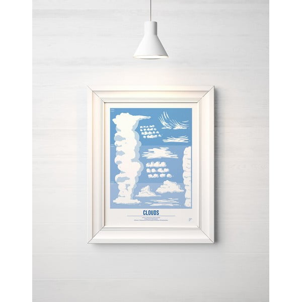 Plakat Follygraph Clouds, 30x40 cm