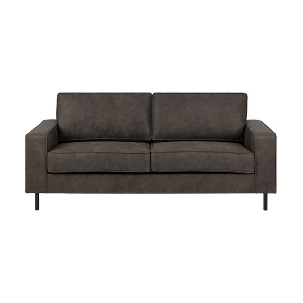 Antracytowa sofa z imitacji skóry Actona Jesolo, 193 cm