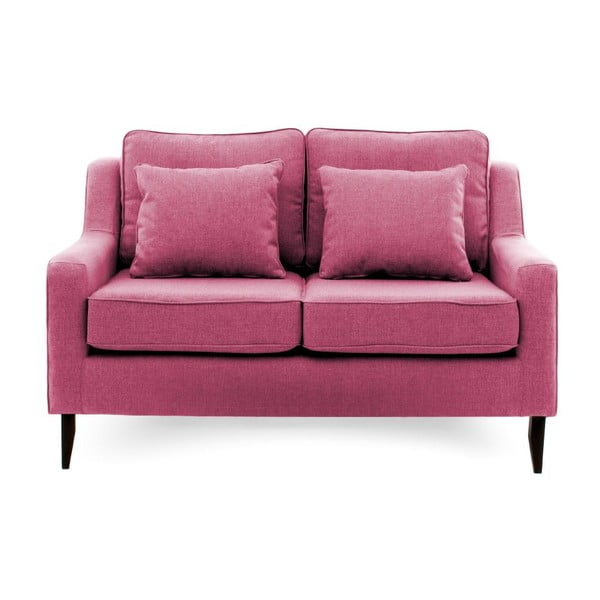 Różowa sofa dwuosobowa Vivonita Bond