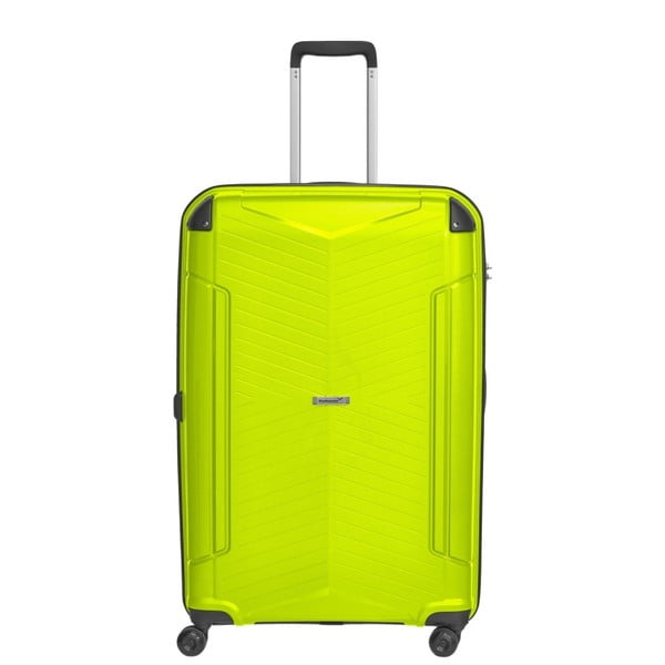 Limonkowa walizka podróżna Packenger, 109 l