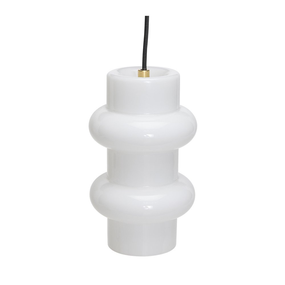 Biała szklana lampa wisząca ø 15 cm Pilule – Hübsch (zdjęcie 6)