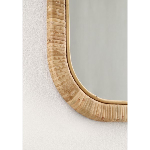 Lustro z rattanową ramą ścienne 50x70 cm Hakima – Bizzotto-image-1