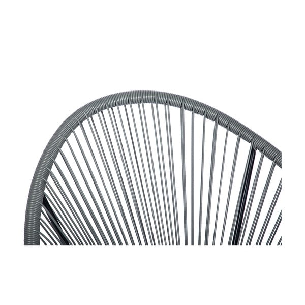 Szary fotel ogrodowy ze sztucznego rattanu Bonami Selection Avocado-image-4