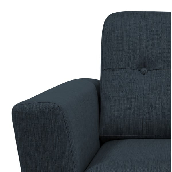 Ciemnoniebieska sofa z szezlongiem po prawej stronie Vivonita Harlem-image-3