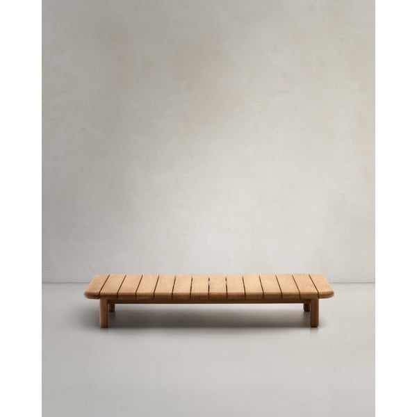 Stolik ogrodowy z litego drewna tekowego 70x140 cm Turqueta – Kave Home-image-1