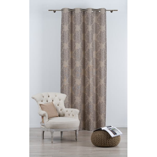 Szaro-brązowa zasłona 140x245 cm Kansai – Mendola Fabrics-image-2