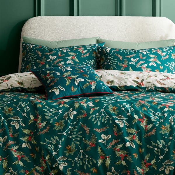 Aksamitna poduszka dekoracyjna 50x50 cm Winter Foliage – RHS-image-1