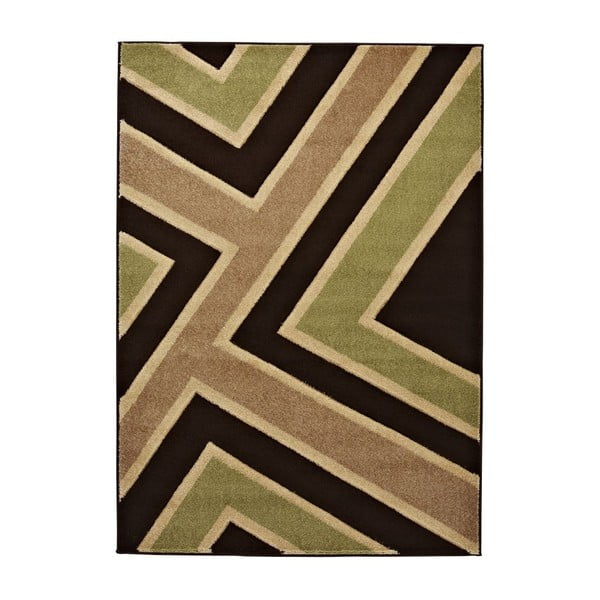 Dywan Matrix Brown Green, 120x170 cm