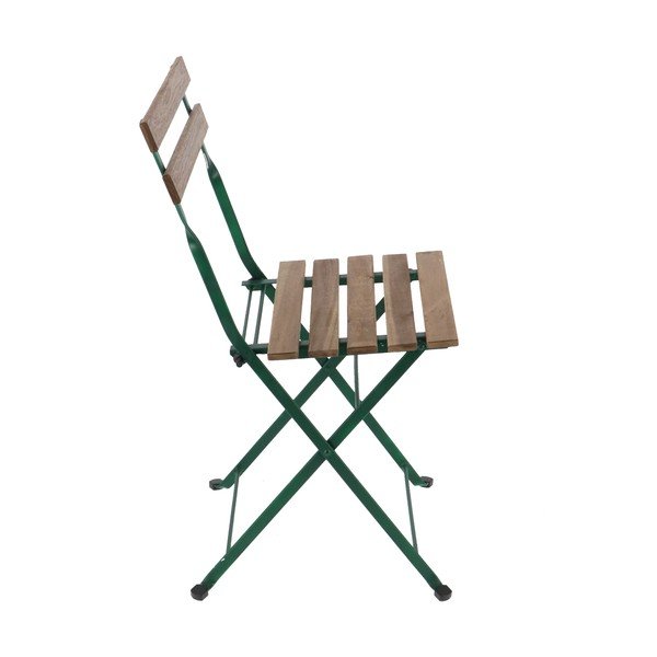 Zielono-beżowe metalowe krzesło ogrodowe – Esschert Design-image-2