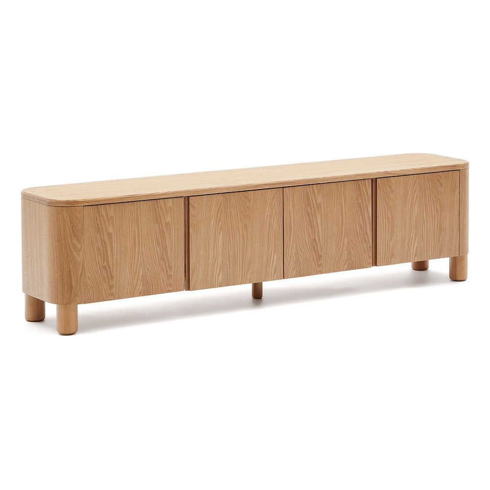 Szafka pod TV w dekorze jesionu w naturalnym kolorze 200x52x40 cm Salaya – Kave Home (zdjęcie 3)